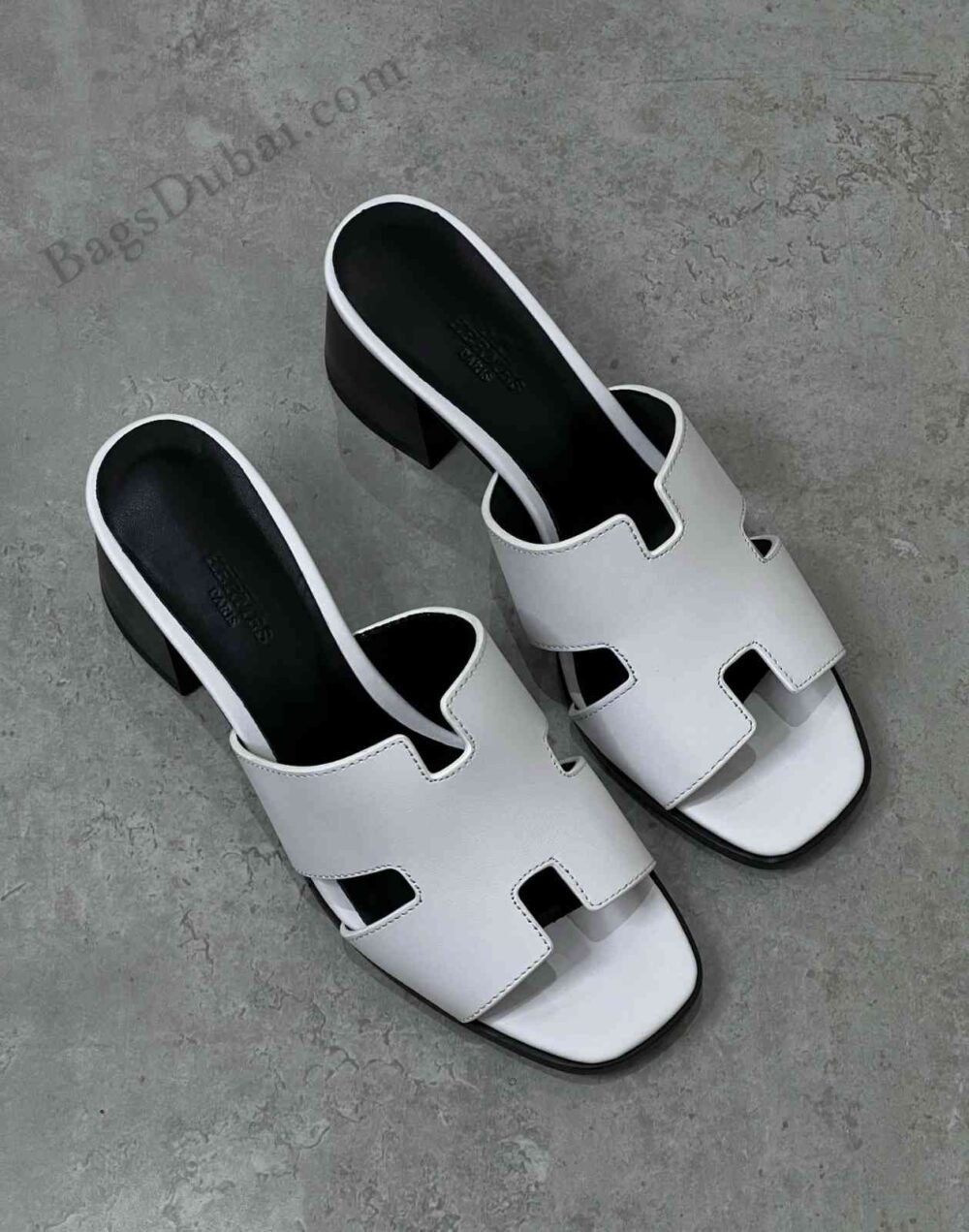 Hermes Sandals Women Helia 60 White