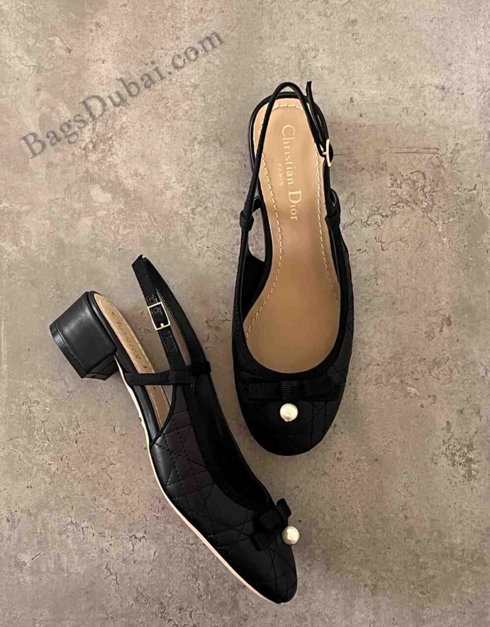 Dior Slingback Ballet Pumps Black