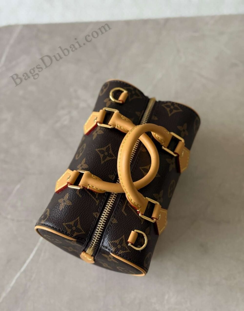 Louis Vuitton Nano Speedy Dating Bag Brown