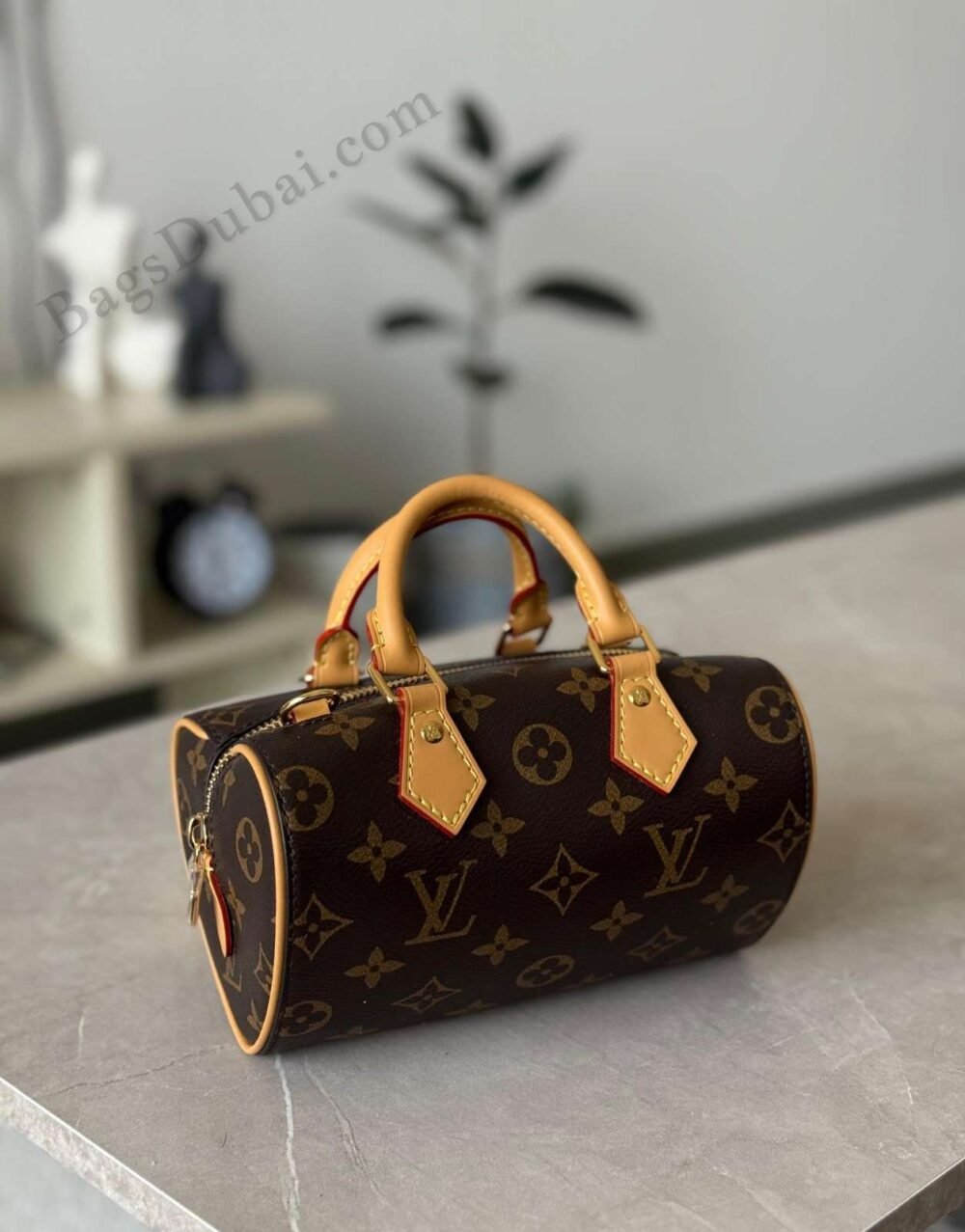 Louis Vuitton Nano Speedy Dating Bag Brown
