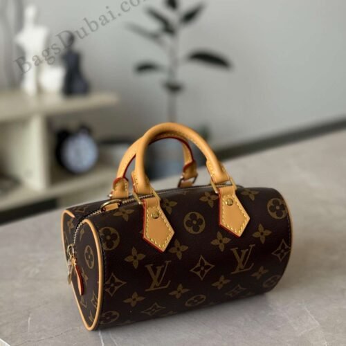 Louis Vuitton Nano Speedy Dating Bag Brown