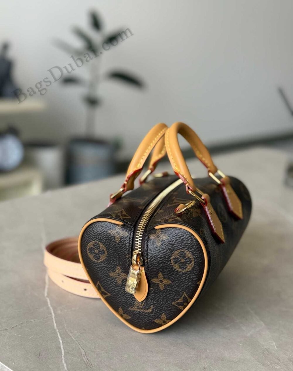 Louis Vuitton Nano Speedy Dating Bag Brown