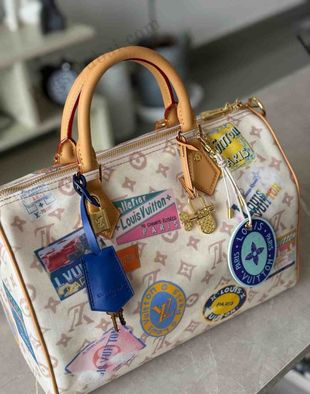 Louis Vuitton Speedy 30 Soft Bag beige