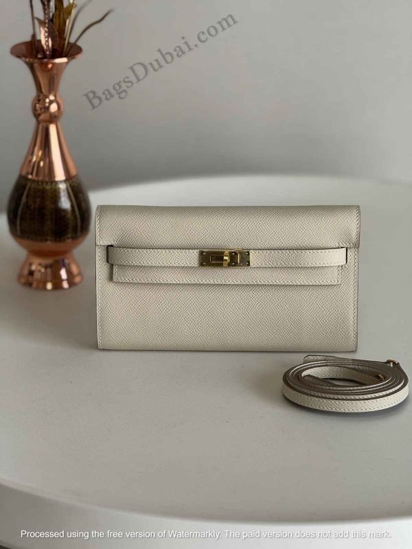 To Go Kelly Wallet White
