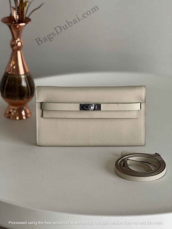 To Go Kelly Wallet White