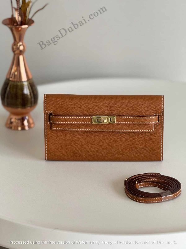 To Go Kelly Wallet Brown