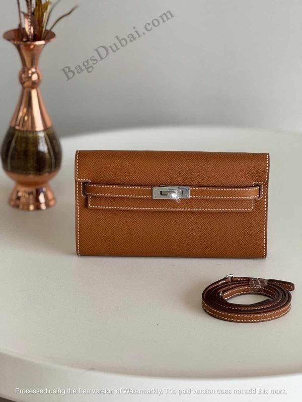 To Go Kelly Wallet Brown