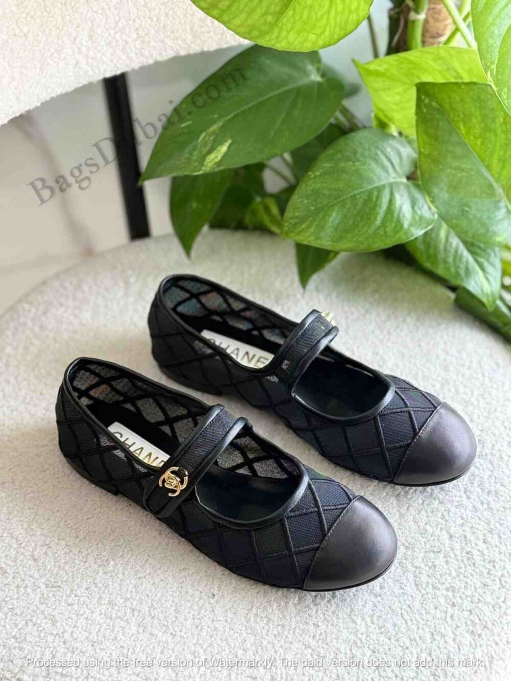 Chanel Mary Janes Flats Black