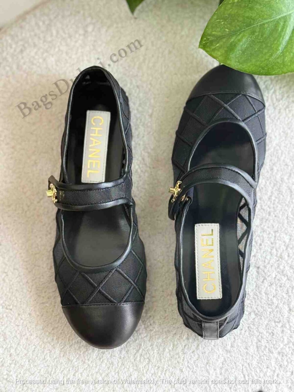 Chanel Mary Janes Flats Black
