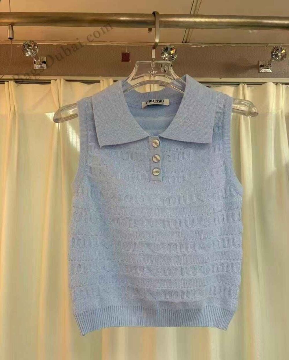 Sleeveless Knit Top Grey
