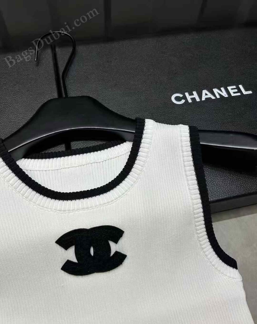 Chanel Knit Tank Top White