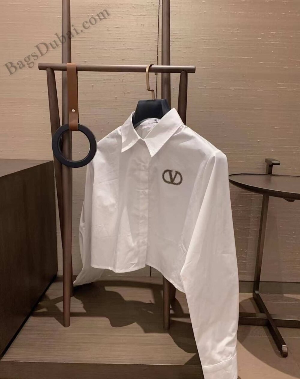 Valentino Garavani VLogo Embroidered Cotton Women's Shirt In Dubai - Image 3