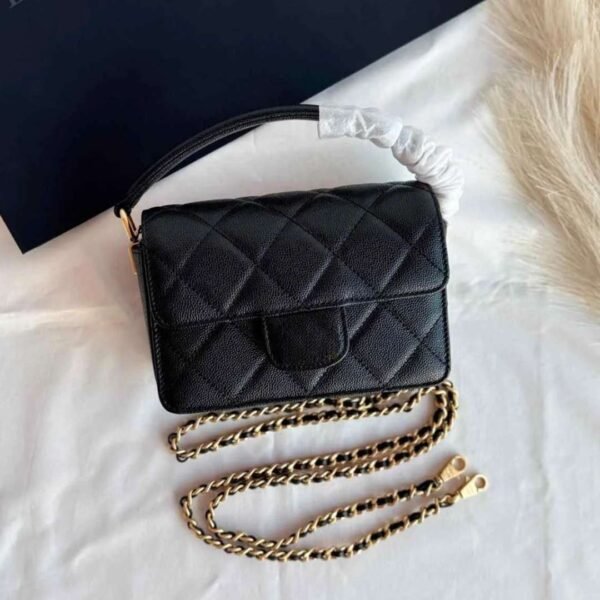 High Quality Designer Handbags Mini Top Handle Flap Bag With Calfskin In Dubai - Bags Dubai