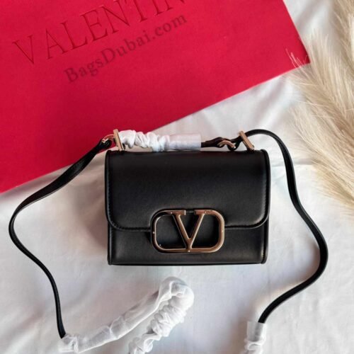 Valentino VLogo Bag Type Foldover Black
