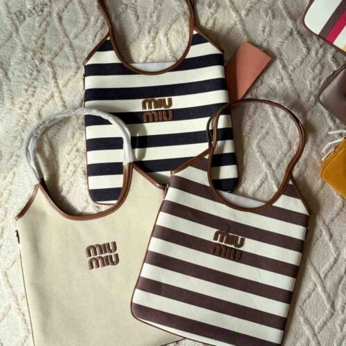 Miu Miu Tote Bag IVY Leather Brown