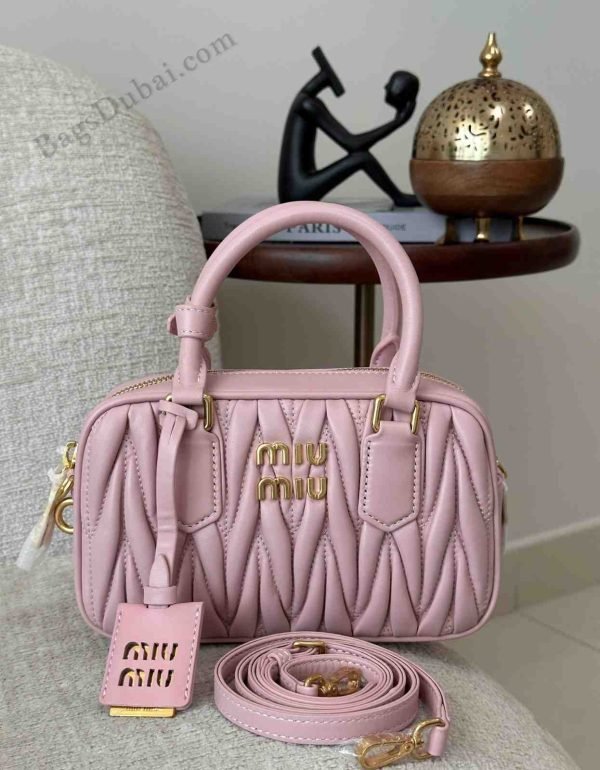 Miu Miu Bag Arcadie Nappa Leather Pink