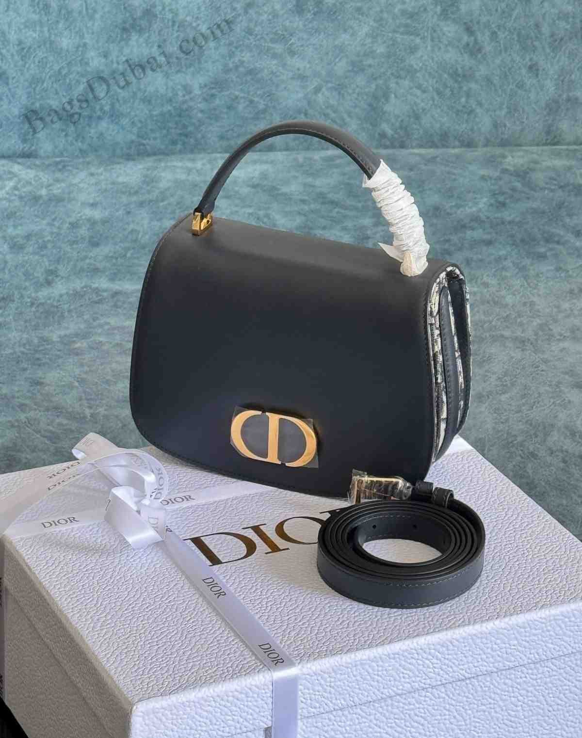 Dior Montaigne 30 Mini Avenue Bag Black