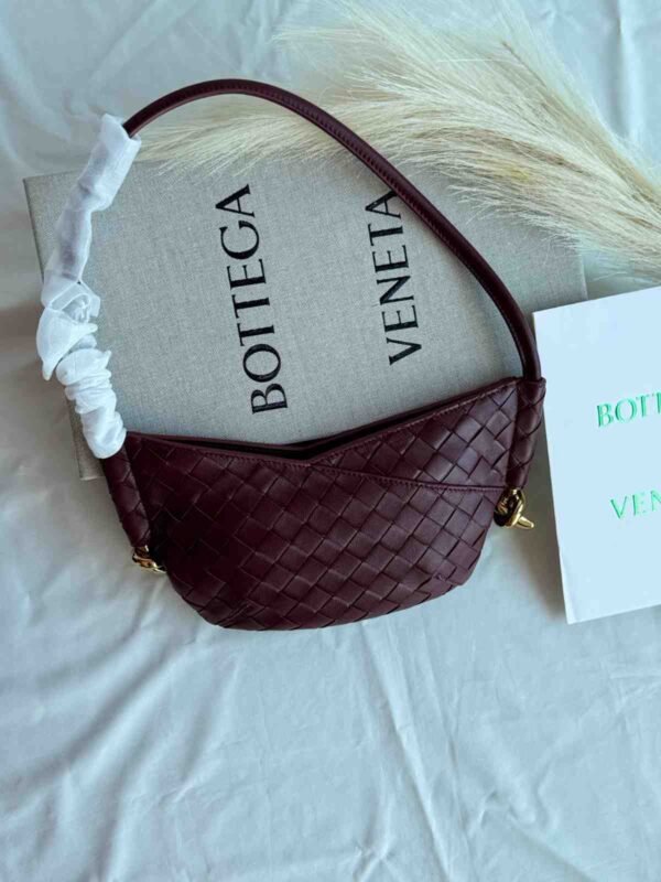 Bottega Veneta Intrecciato Shoulder Bag​ Baby Solstice Red