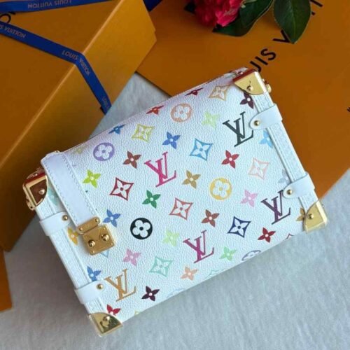 LV Side Trunk MM Monogram Multicolor White