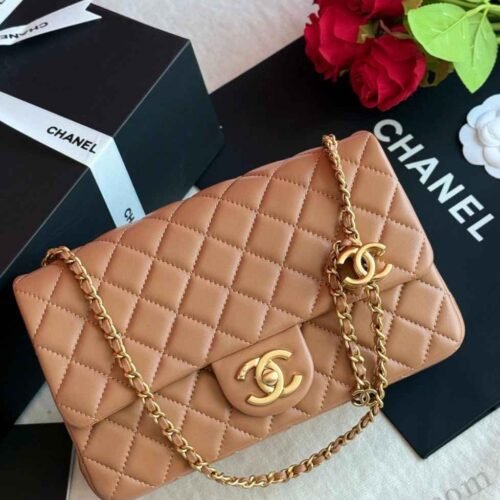 Chanel Classic Double Flap Bag Brown