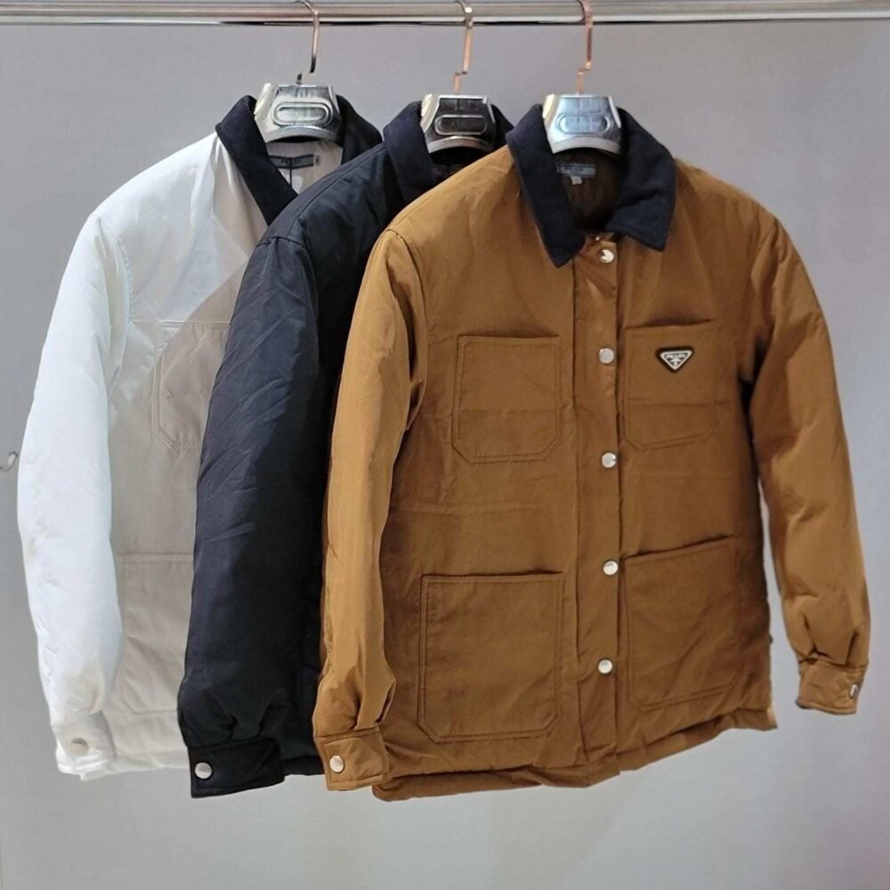 Prada Jacket Womens Logo Plaque Polyamide