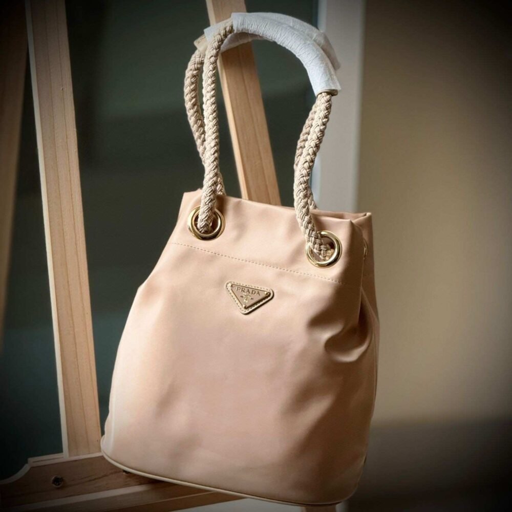 Prada Bucket Bag Mariner Re-Nylon Light Pink
