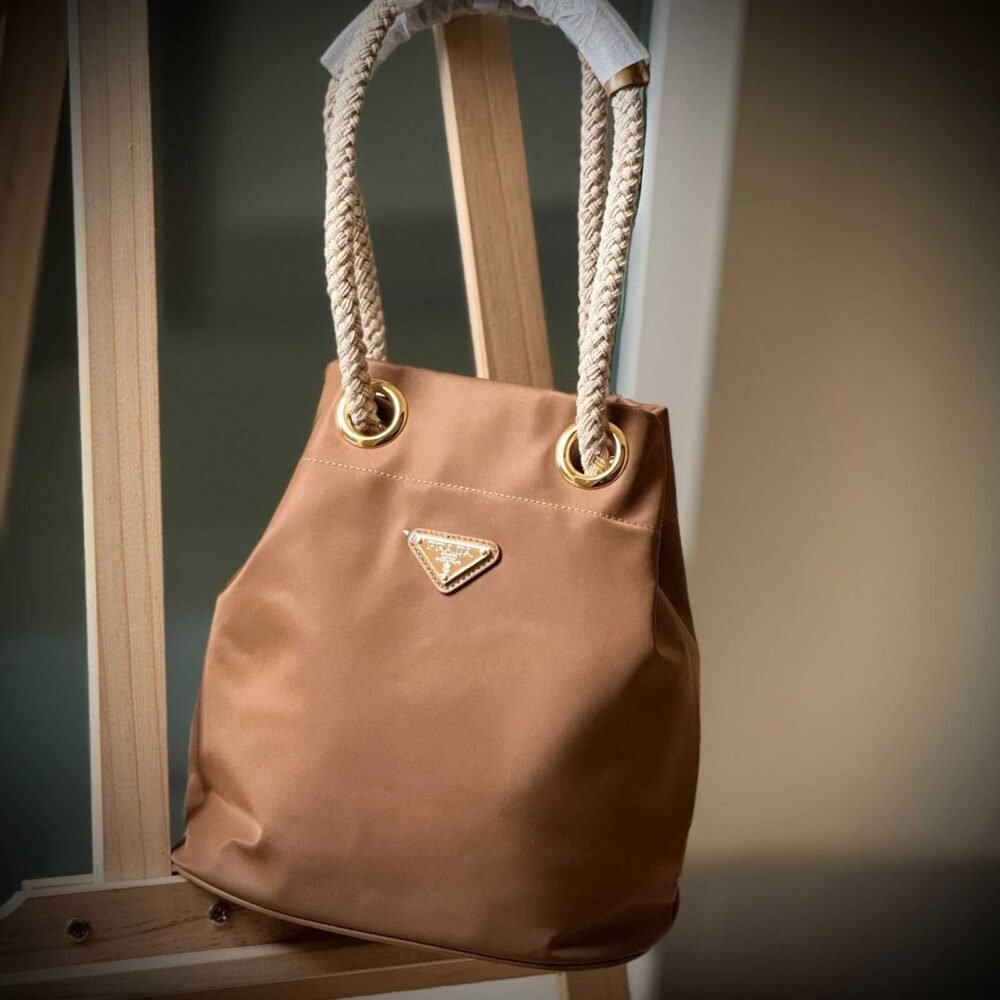 Prada Bucket Bag Mariner Re-Nylon Brown