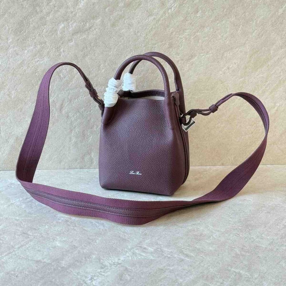 Loro Piana Shoulder Bag Micro Bale Dark Red
