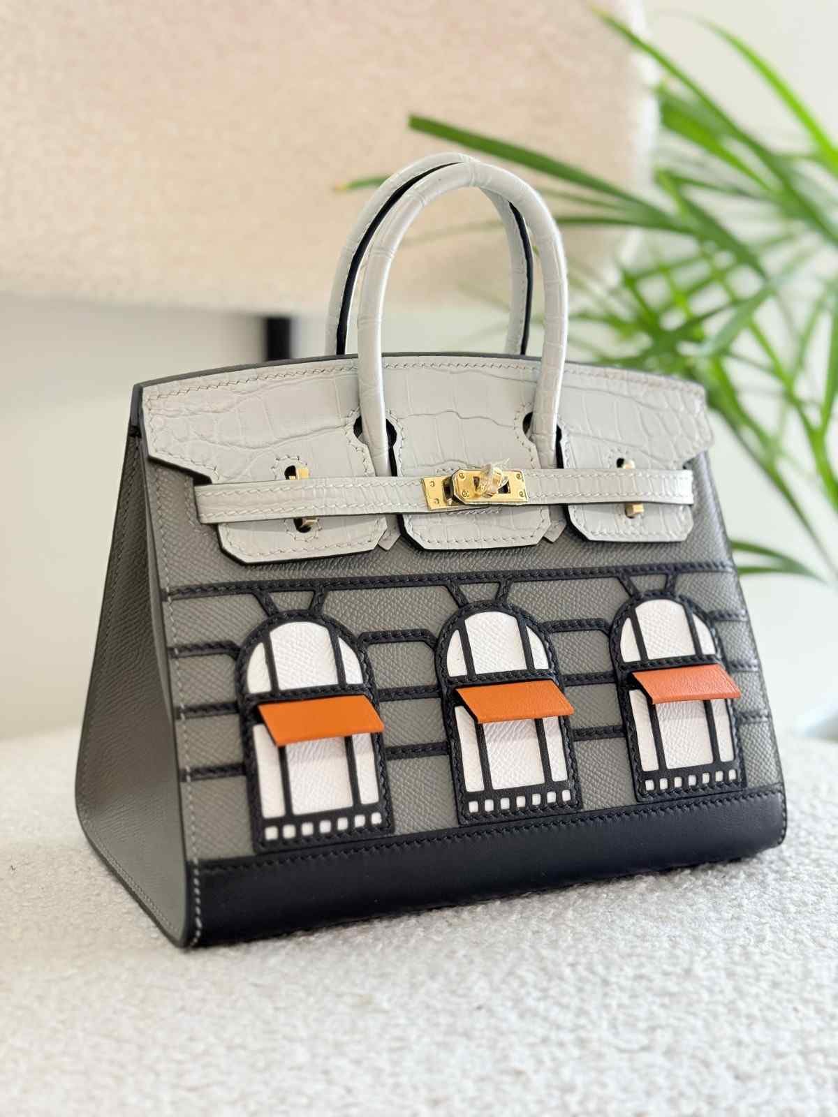 Hermes Birkin 20 Faubourg House Grey