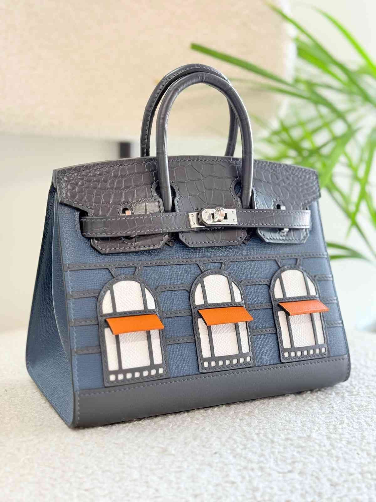 Hermes Birkin 20 Faubourg House Blue