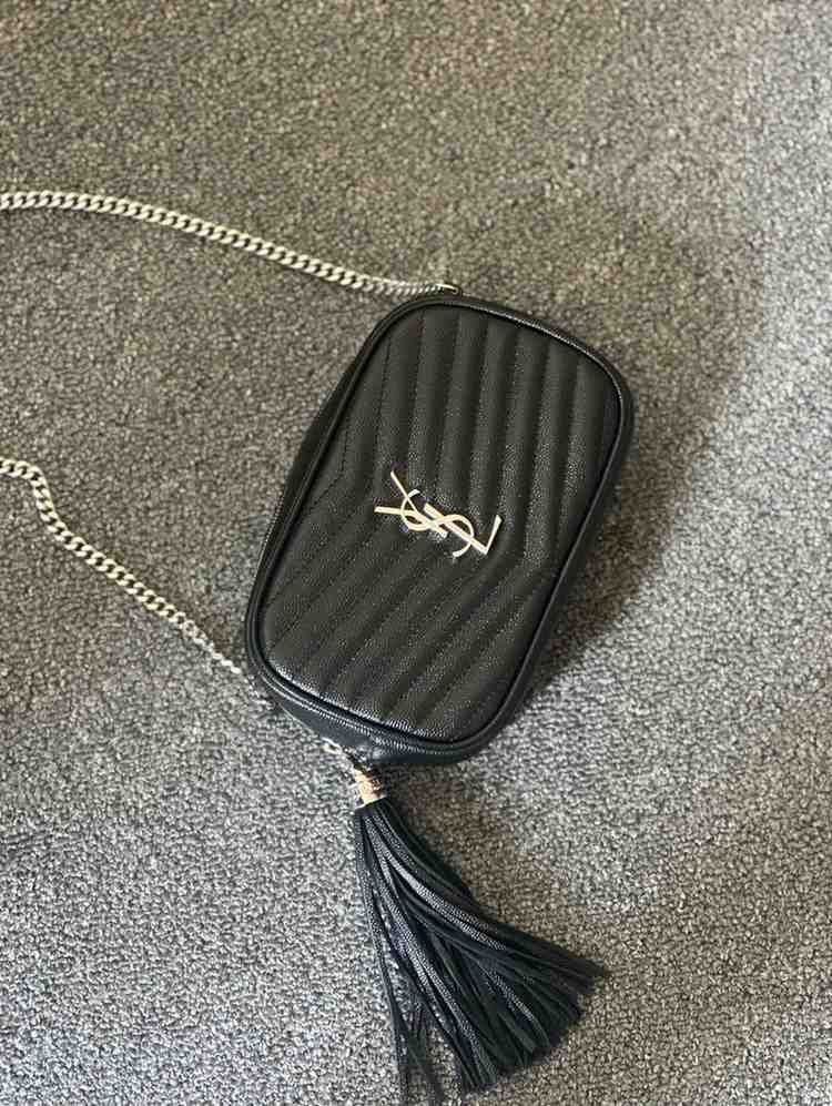 YSL Mini Lou Bag Quilted Leather Black