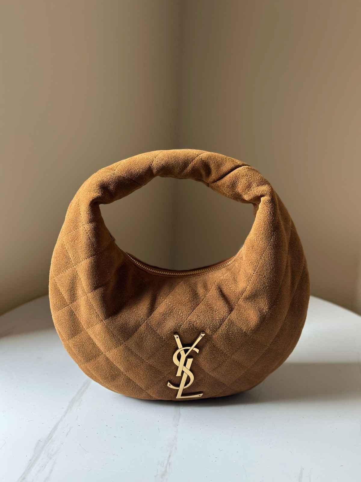 Saint Laurent Suede Bag Icarino Quilted Brown