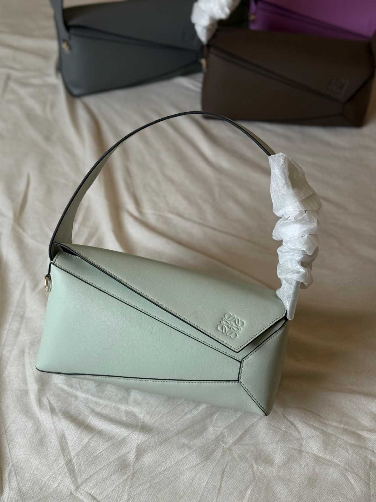 Loewe Puzzle Hobo Bag Light green