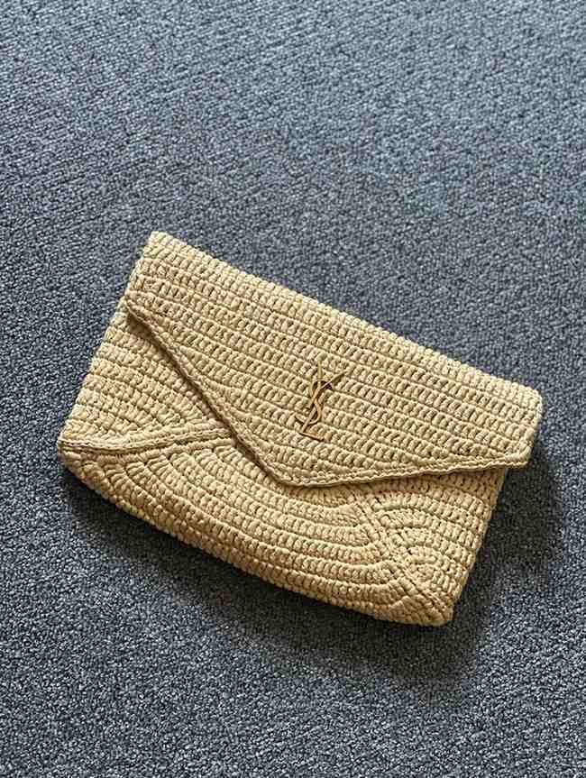 YSL Pouch Cassandre Envelope Natural brown