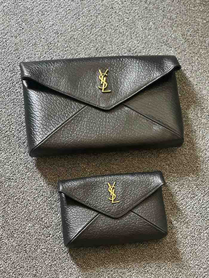 YSL Pouch Cassandre Envelope Black
