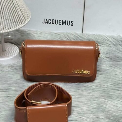 Jacquemus Bag Le Carinu Leather Brown