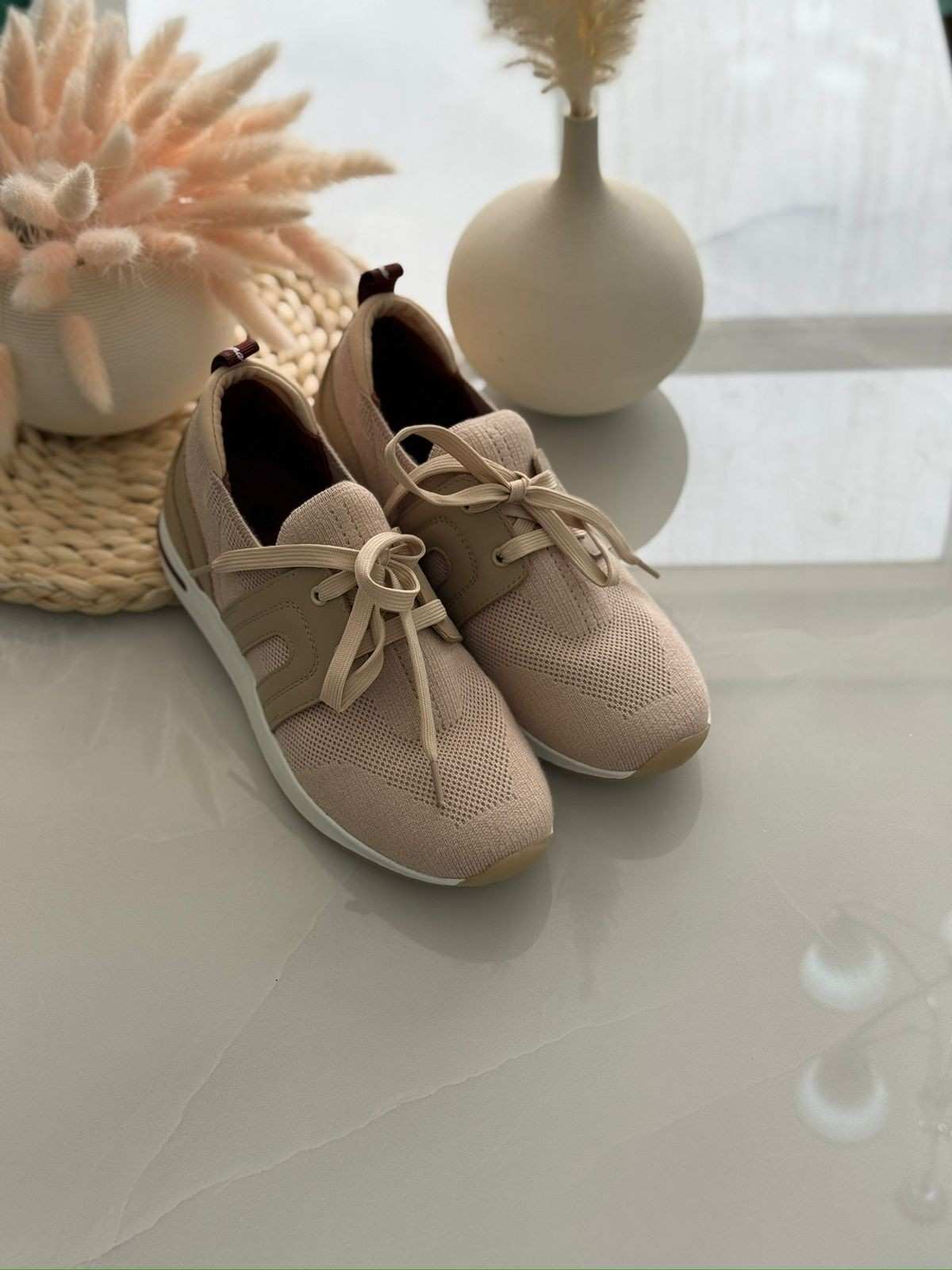 LORO PIANA 360 LP Flexy Walk Wool Suede Brown