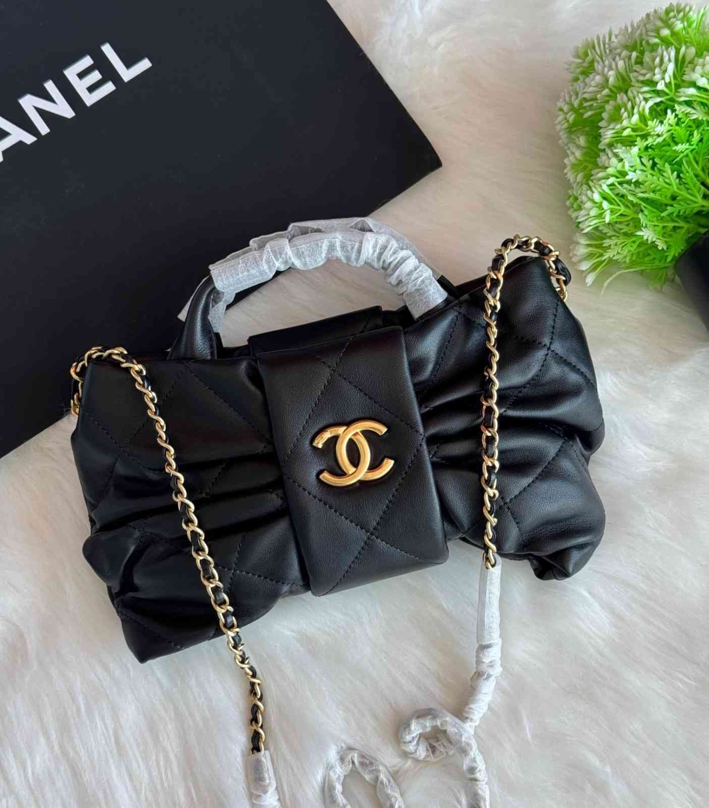 Chanel Bow Mini Bag Black
