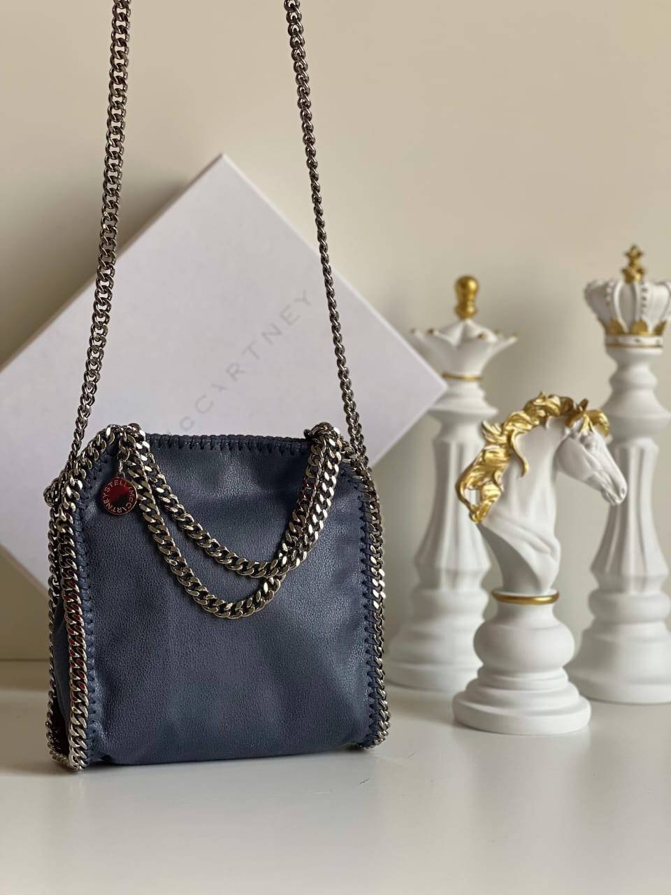 Stella McCartney Falabella Mini Tote Bag Blue