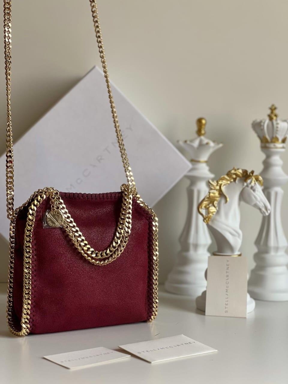 Stella McCartney Falabella Mini Tote Bag Red