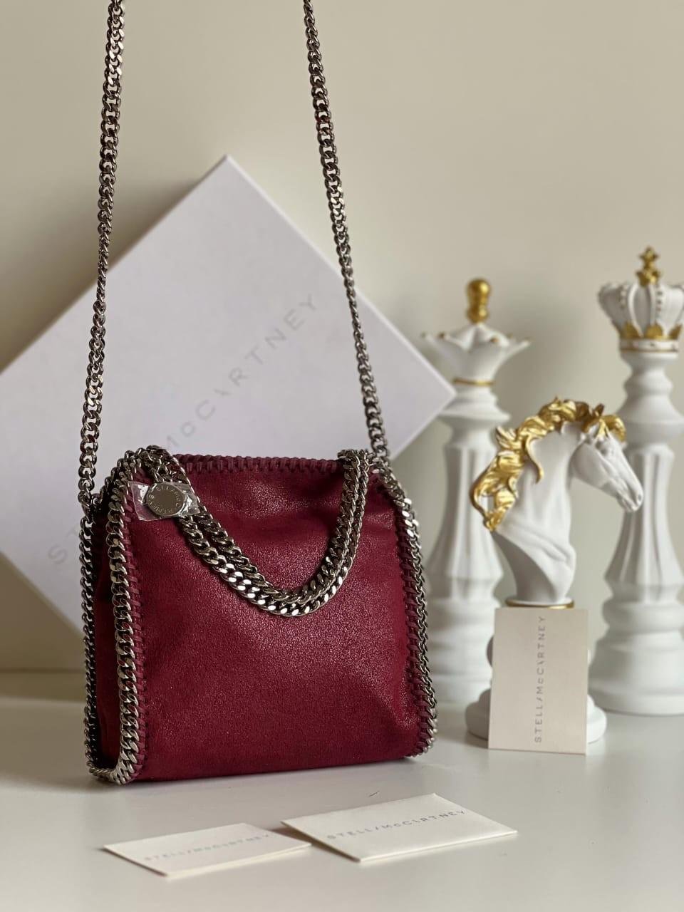 Stella McCartney Falabella Mini Tote Bag Red