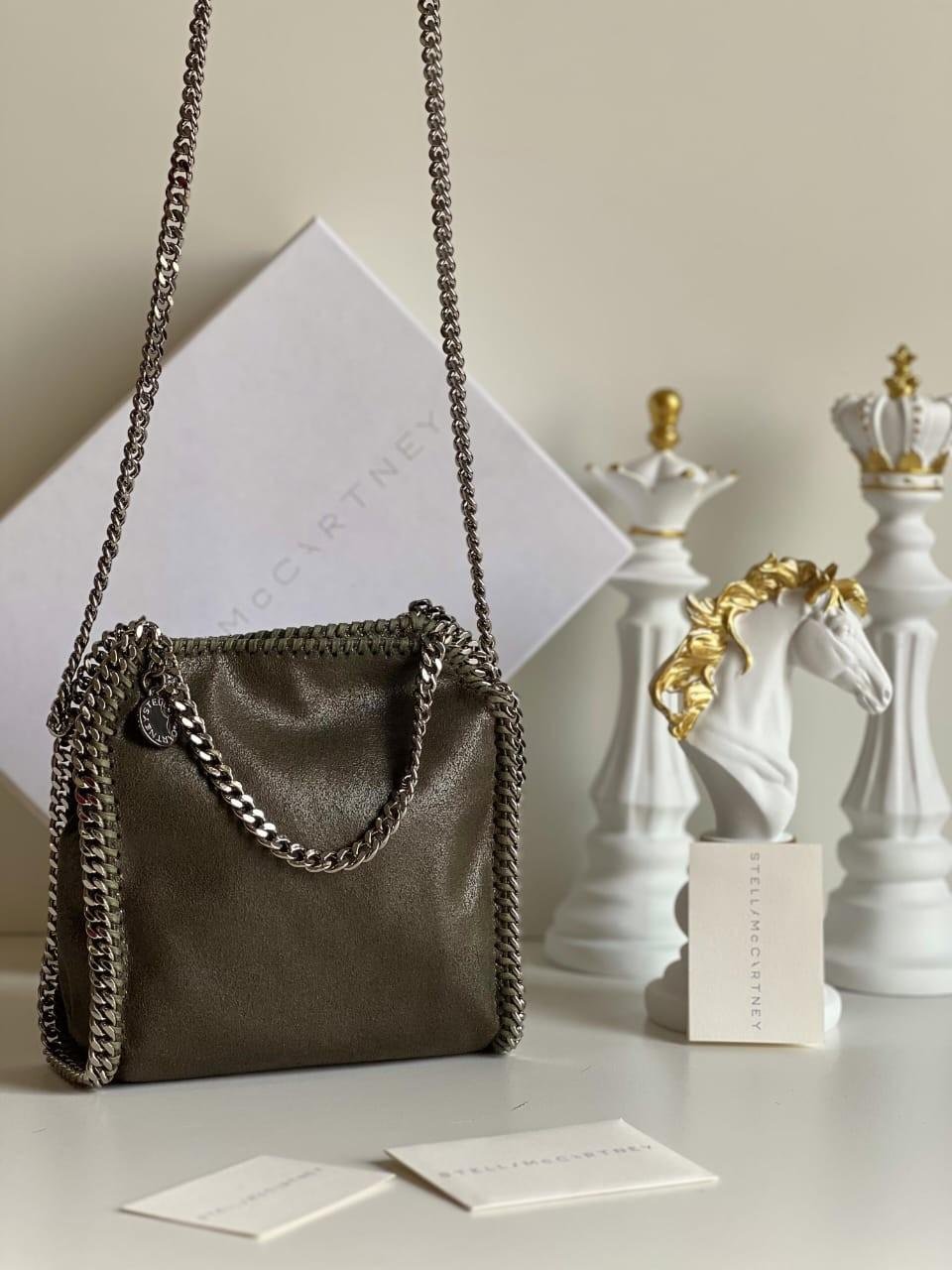 Stella McCartney Falabella Mini Tote Bag Olive