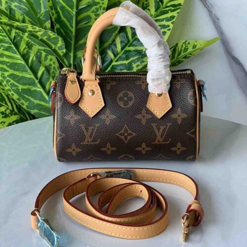 LV Nano Speedy Monogram Bag Beige