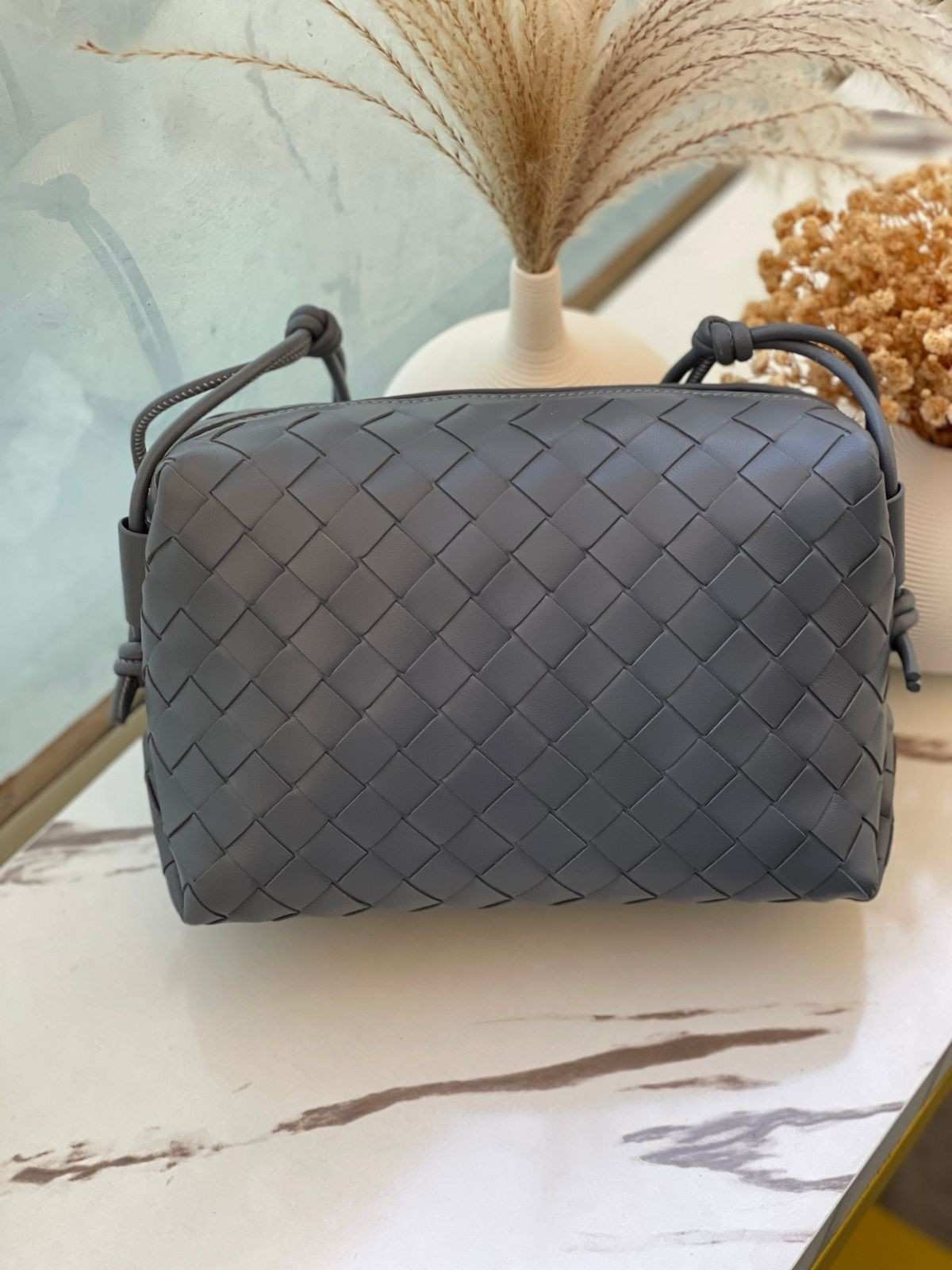 Bottega Veneta Crossbody Bag Mini Loop Camera Blue