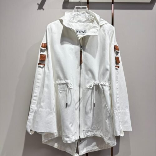 Loewe Coat Hooded Military White