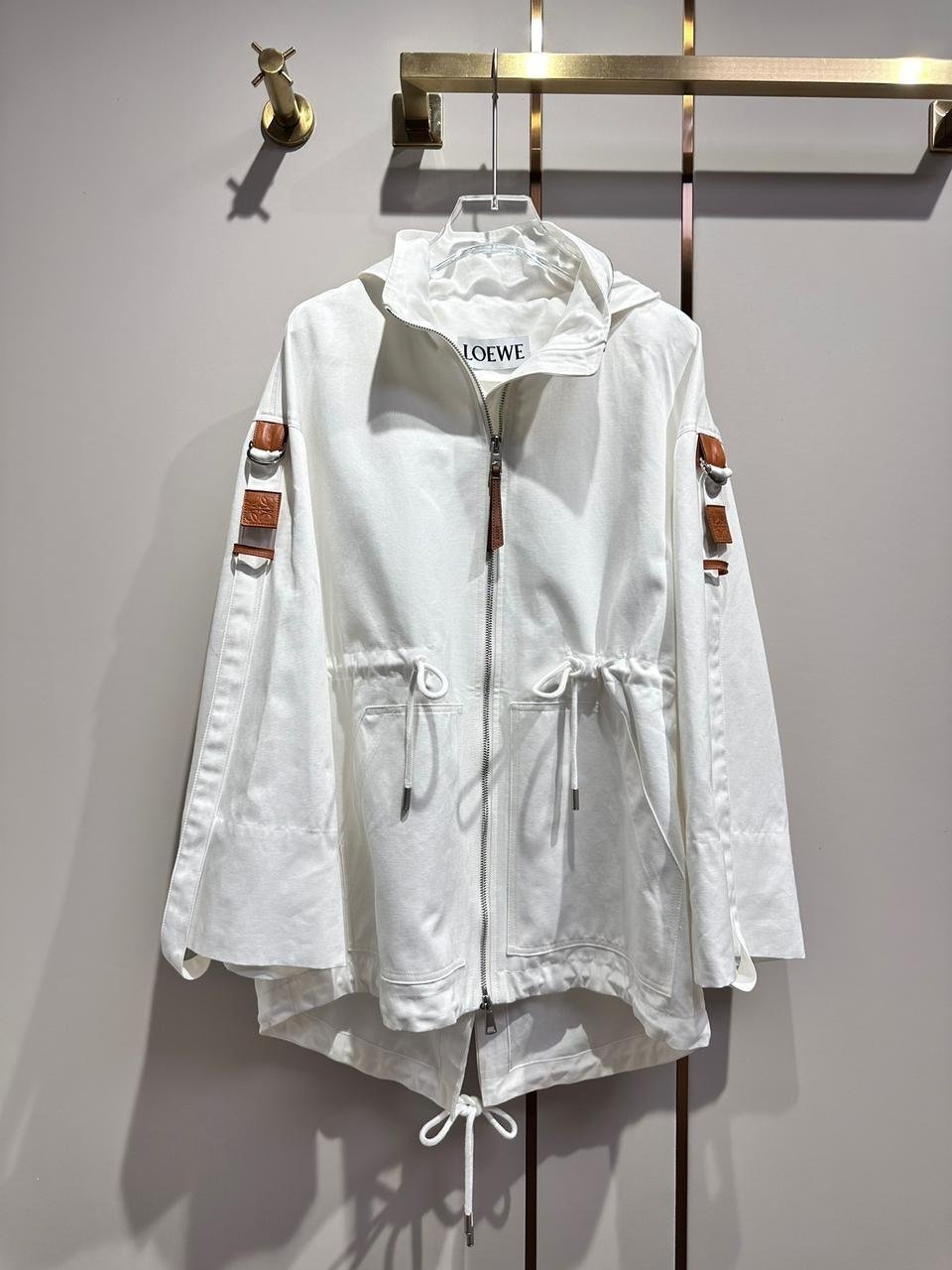 Loewe Coat Hooded Military White