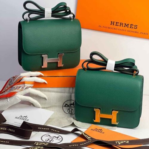 Hermes Bag Constance 18 Mini Green