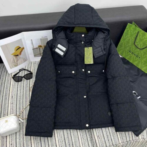 GUCCI GG Monogram Puffer Hooded Jacket In Dubai