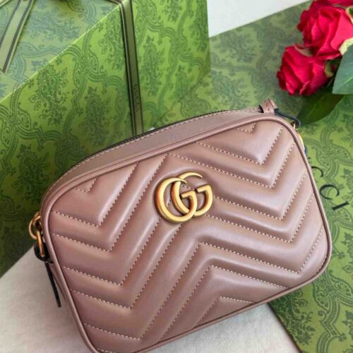 Home 27 Gucci GG Marmont Camera Bag Pink