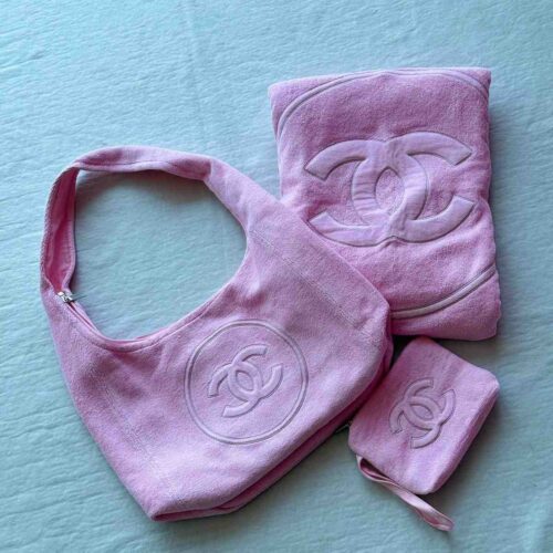 Home 24 Chanel Beachwear Set Coco Beach Pink